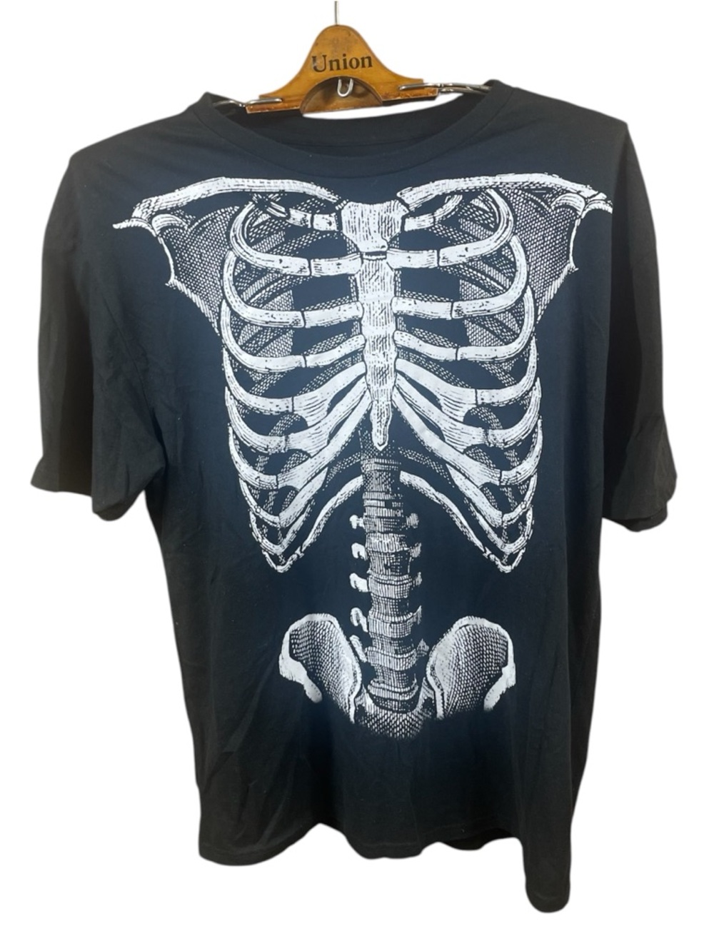 Celebrate Halloween Skeleton Ribs  Women’s Short Sleeve T-Shirt Size XL